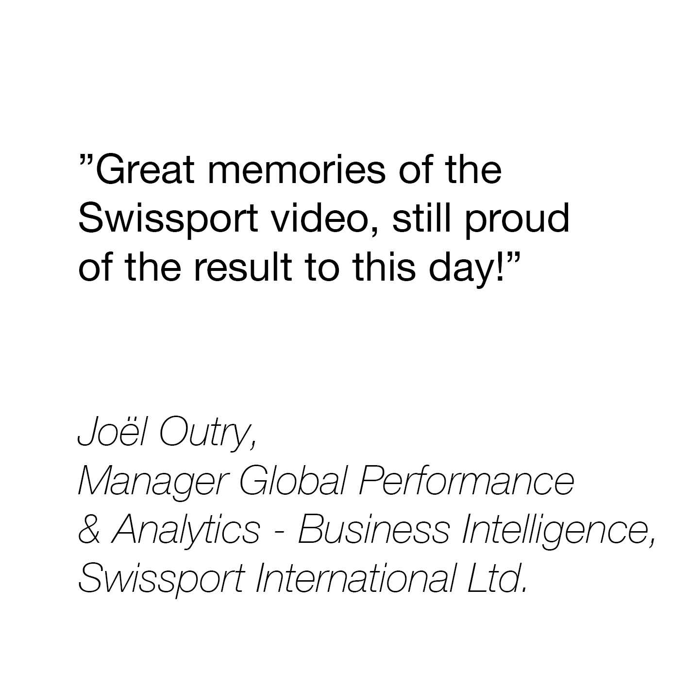 TestimonialJoelSwissport