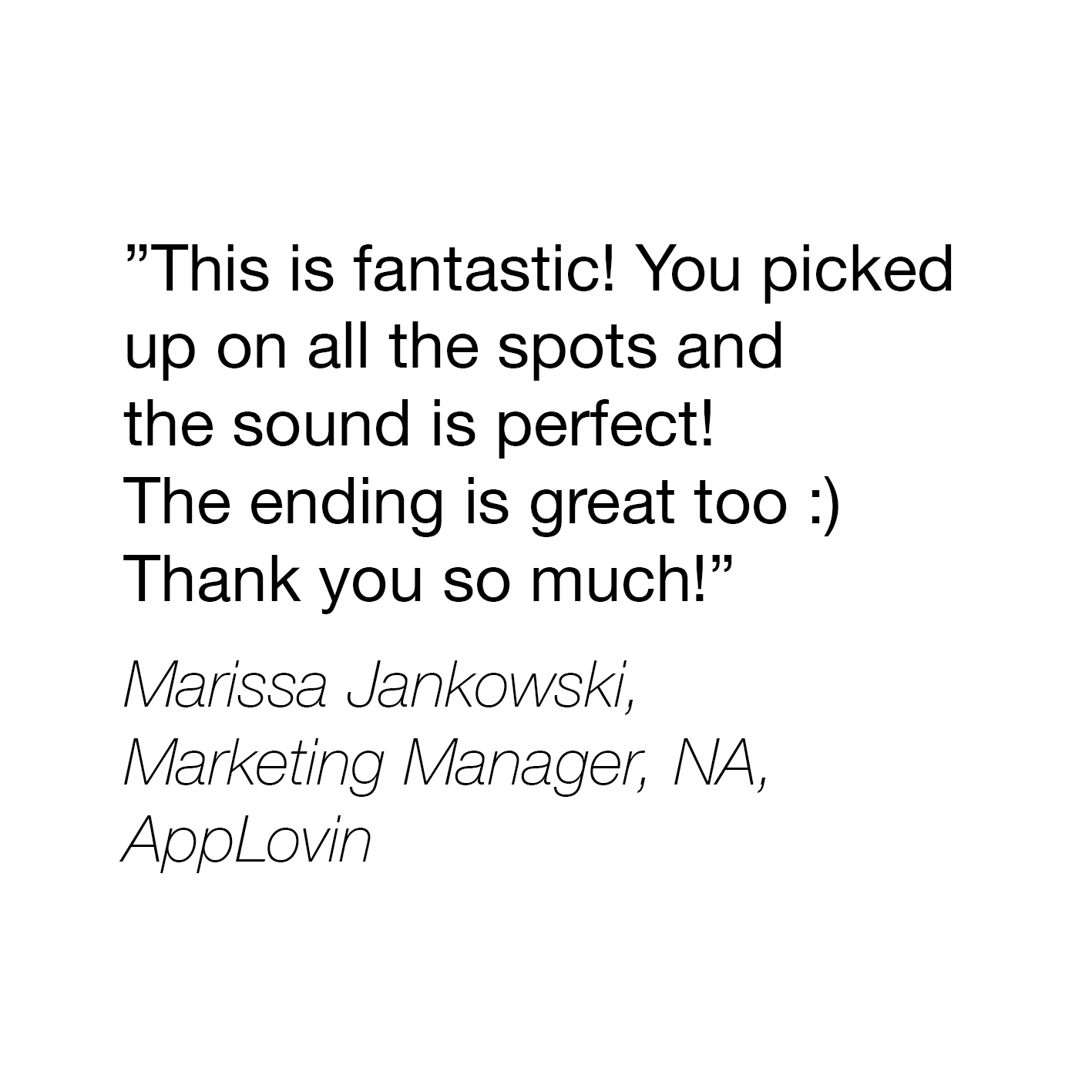 TestimonialMarissaAppLovin